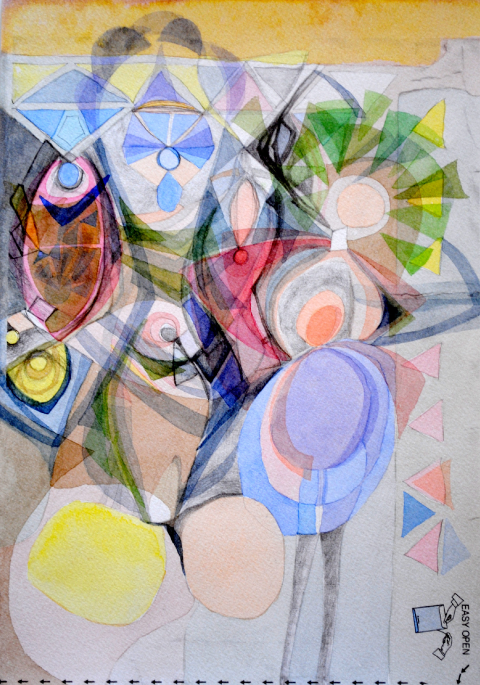 Abstract Work Free form drawing - Barb Henderson