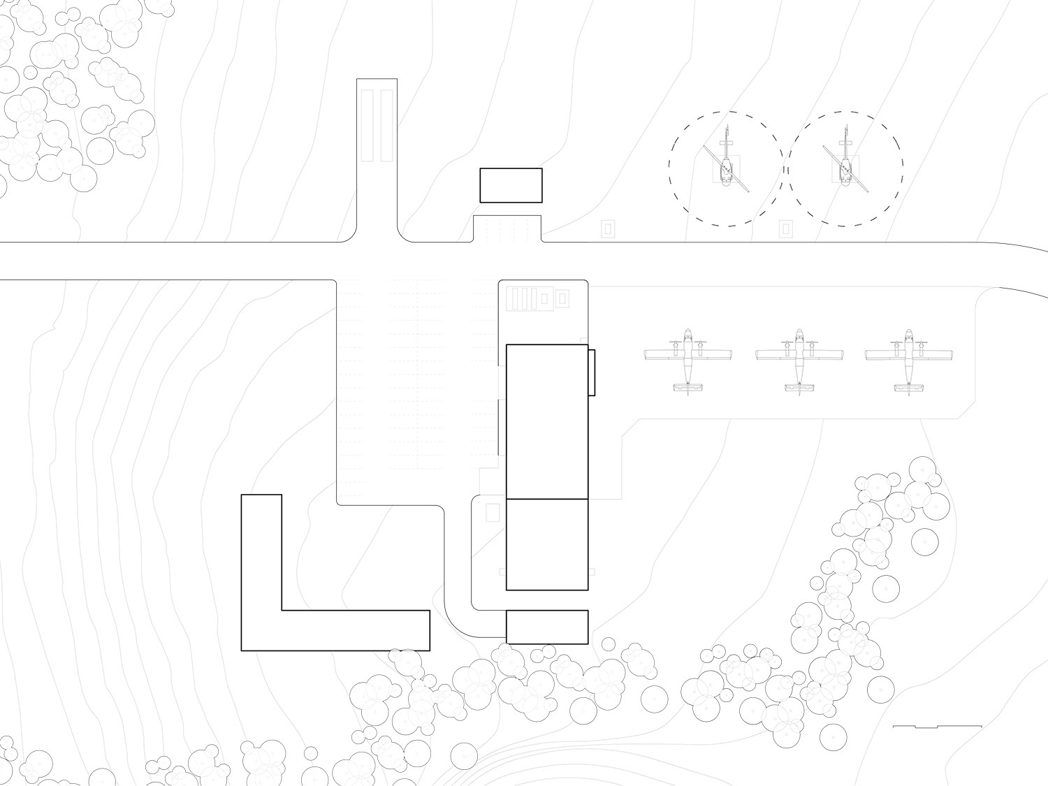 Lac du Fire Attack Centre 1x1 architecture
