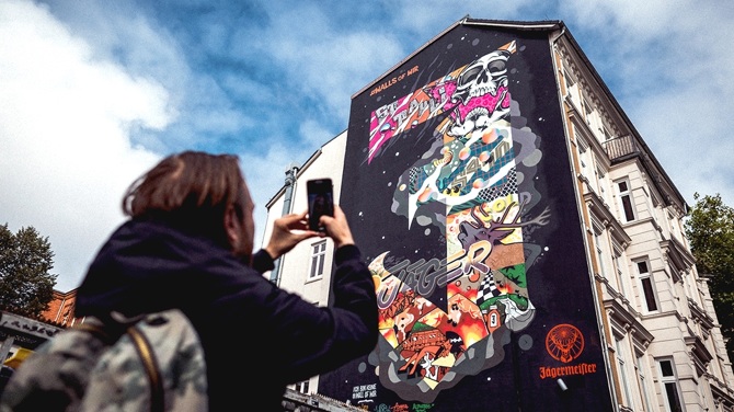 Jägermeister #WallsOfWir Anna T Iron Type.Illustration Jägermeister #WallsOfWir Anna T Iron Type.Illustration