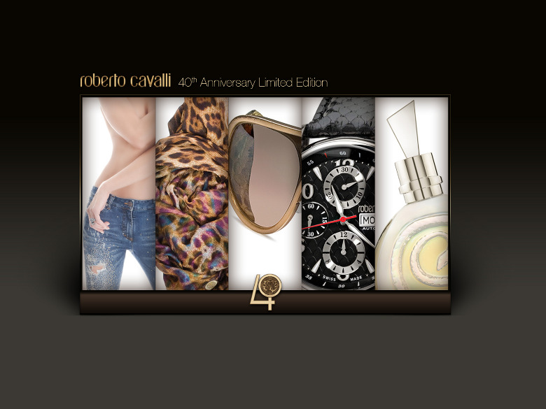 roberto cavalli 40th anniversary