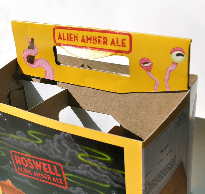 Roswell Alien Amber Ale Kelsey Spencer // Illustration & Design