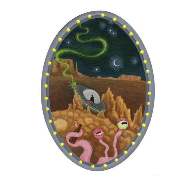 Roswell Alien Amber Ale Kelsey Spencer // Illustration & Design