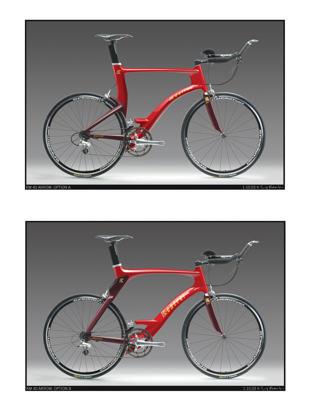 Kestrel Bike Frames - drawthrough 