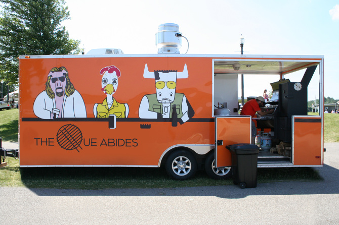 The Que Abides Food Truck - mattgradydesign