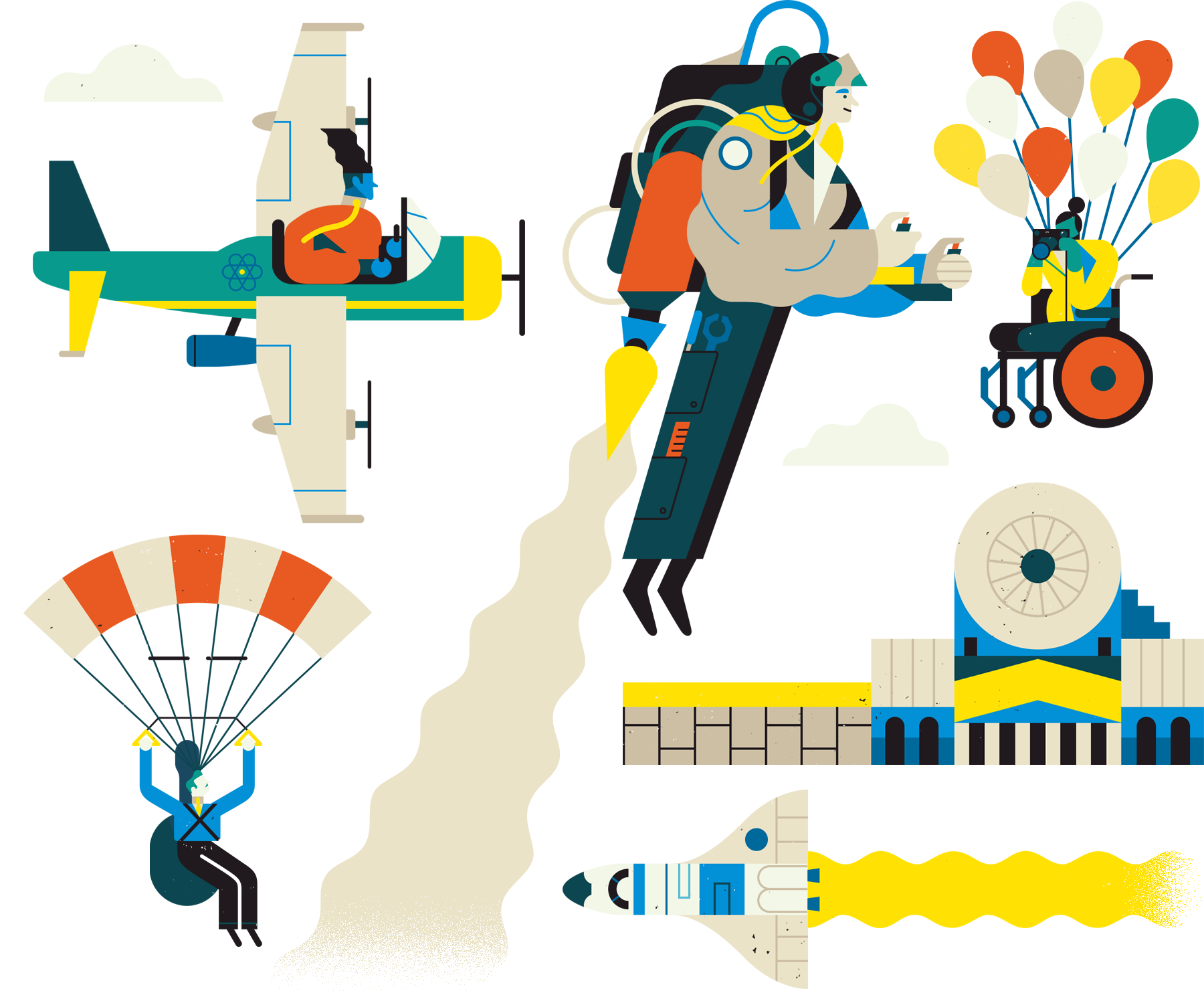 The Guardian University Guide 2018 Owen Davey Illustration The Guardian University Guide 2018 Owen Davey Illustration