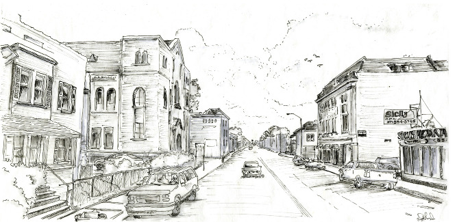 urban design city sketching lydia marsh