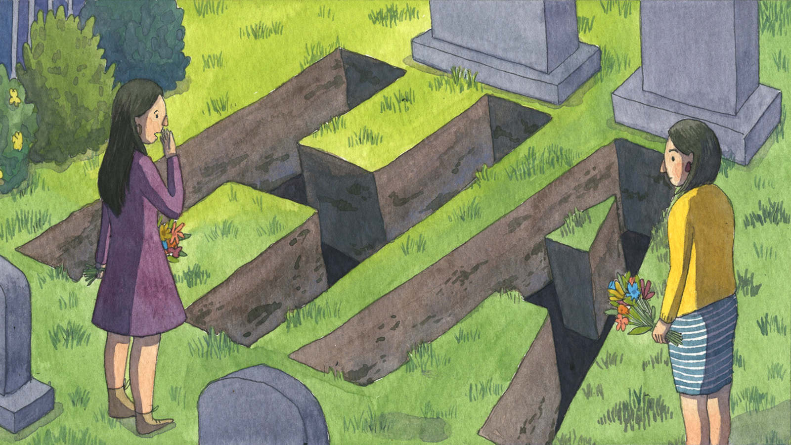 Znalezione obrazy dla zapytania: funeral laughing"