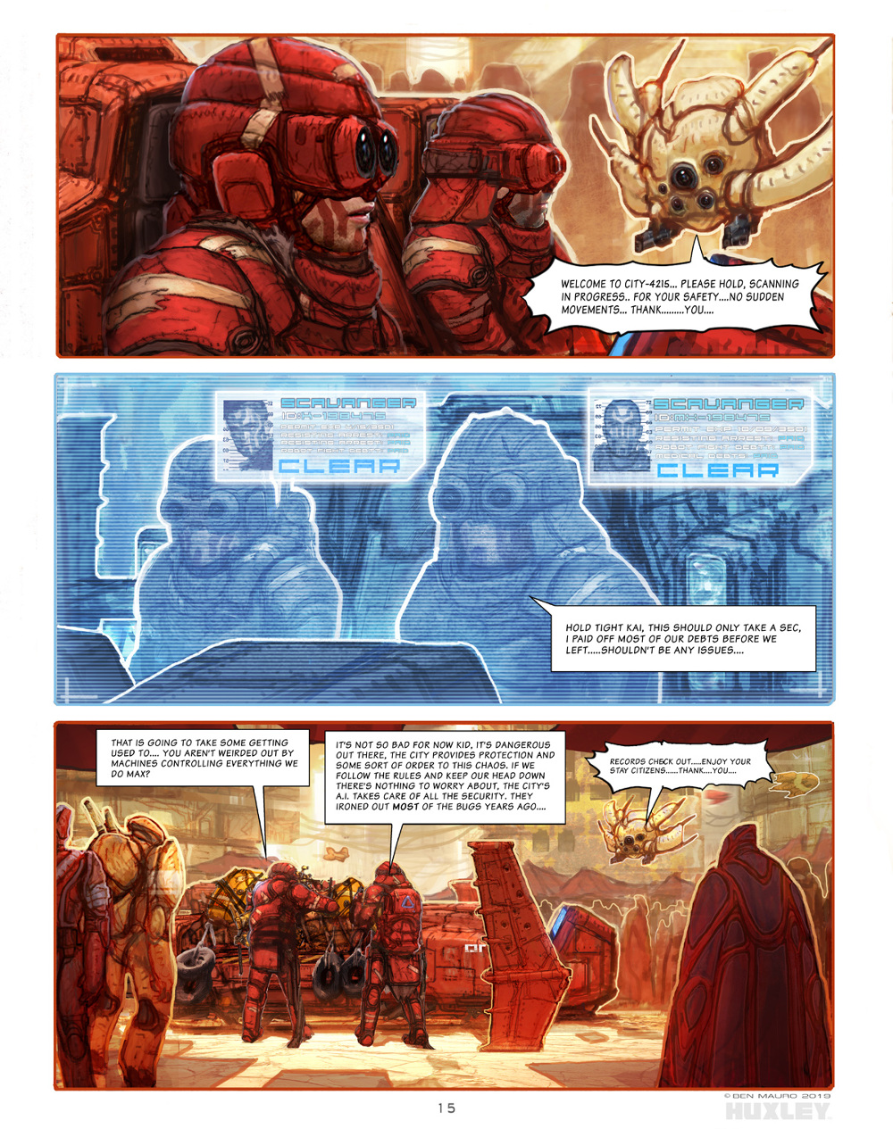 HUXLEY™ GRAPHIC NOVEL Ben Mauro Design