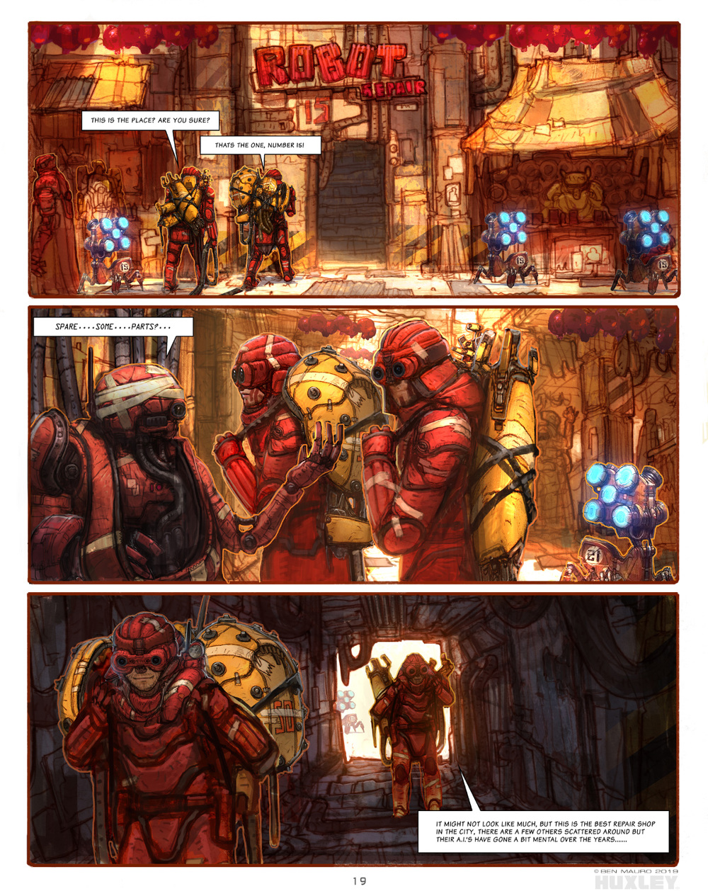 HUXLEY™ GRAPHIC NOVEL Ben Mauro Design