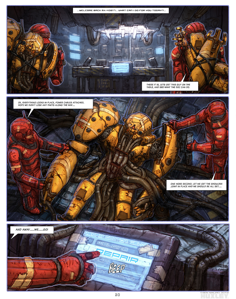 HUXLEY™ GRAPHIC NOVEL Ben Mauro Design