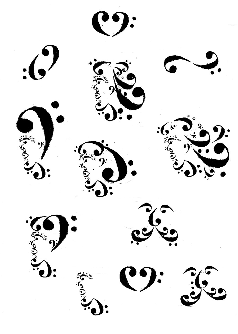 Clé de Fa Bass clef Raya AbiAad graphic design graphiste