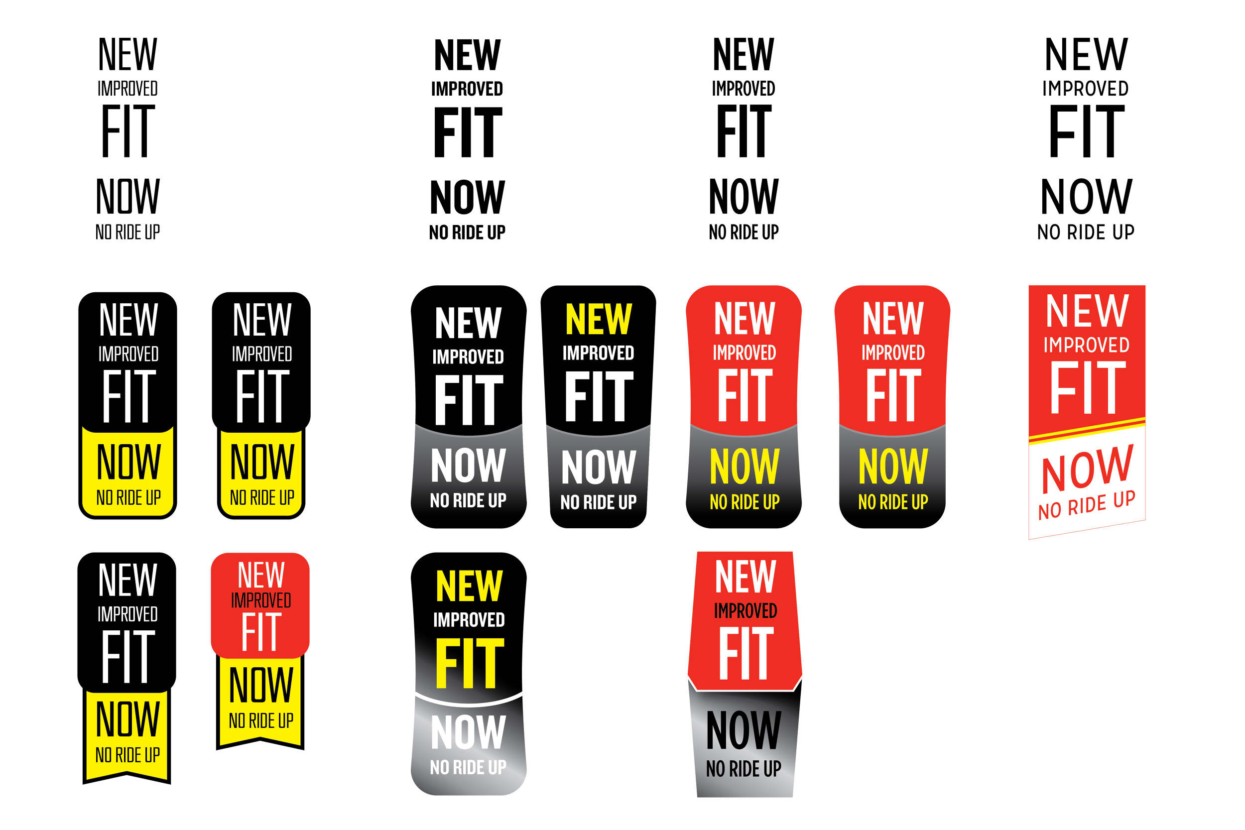 Wide Fit Sticker Hanesbrands New Improved Fit Sticker - Grace Kooken Design and Illustration