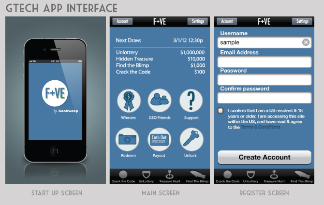 lottery app interface designs by corey clark app interface
