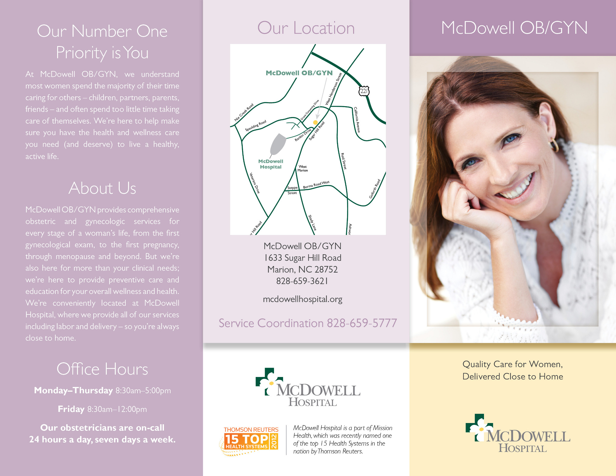 Brochures for Mission Hospital - Alivia Chapla, Online Portfolio