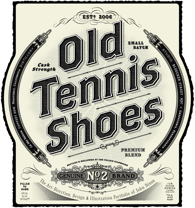 Logo Old TennIs Shoes John Dixon / portfolio