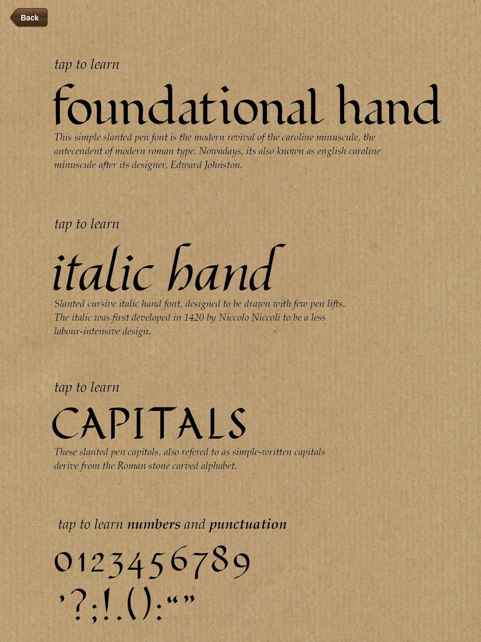 Calligraphy Practice • iPad app João Brandão Designer