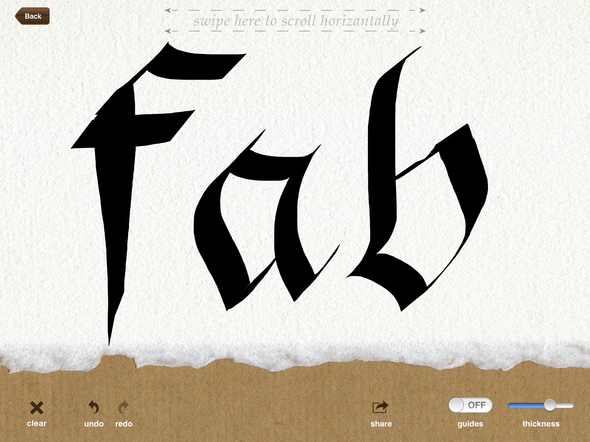 Calligraphy Practice • iPad app João Brandão Designer