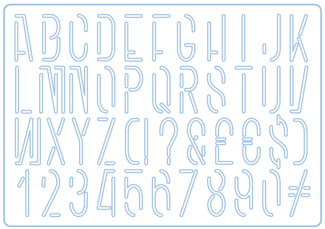 Stencil Typeface - Cecilia Redondo-Zaratiegui