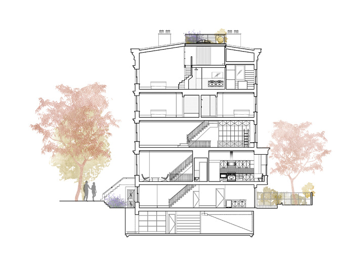 //House for a Filmmaker / Brooklyn Heights / NYC// conorrochford