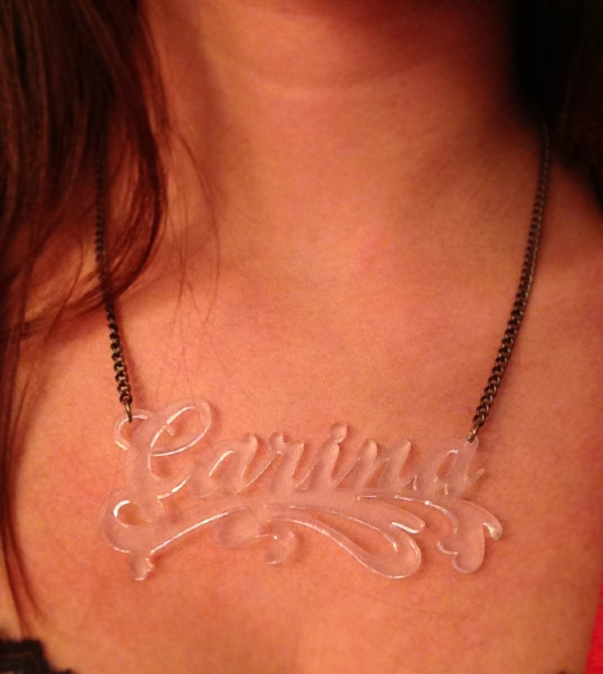 Name Plate Necklaces Studio