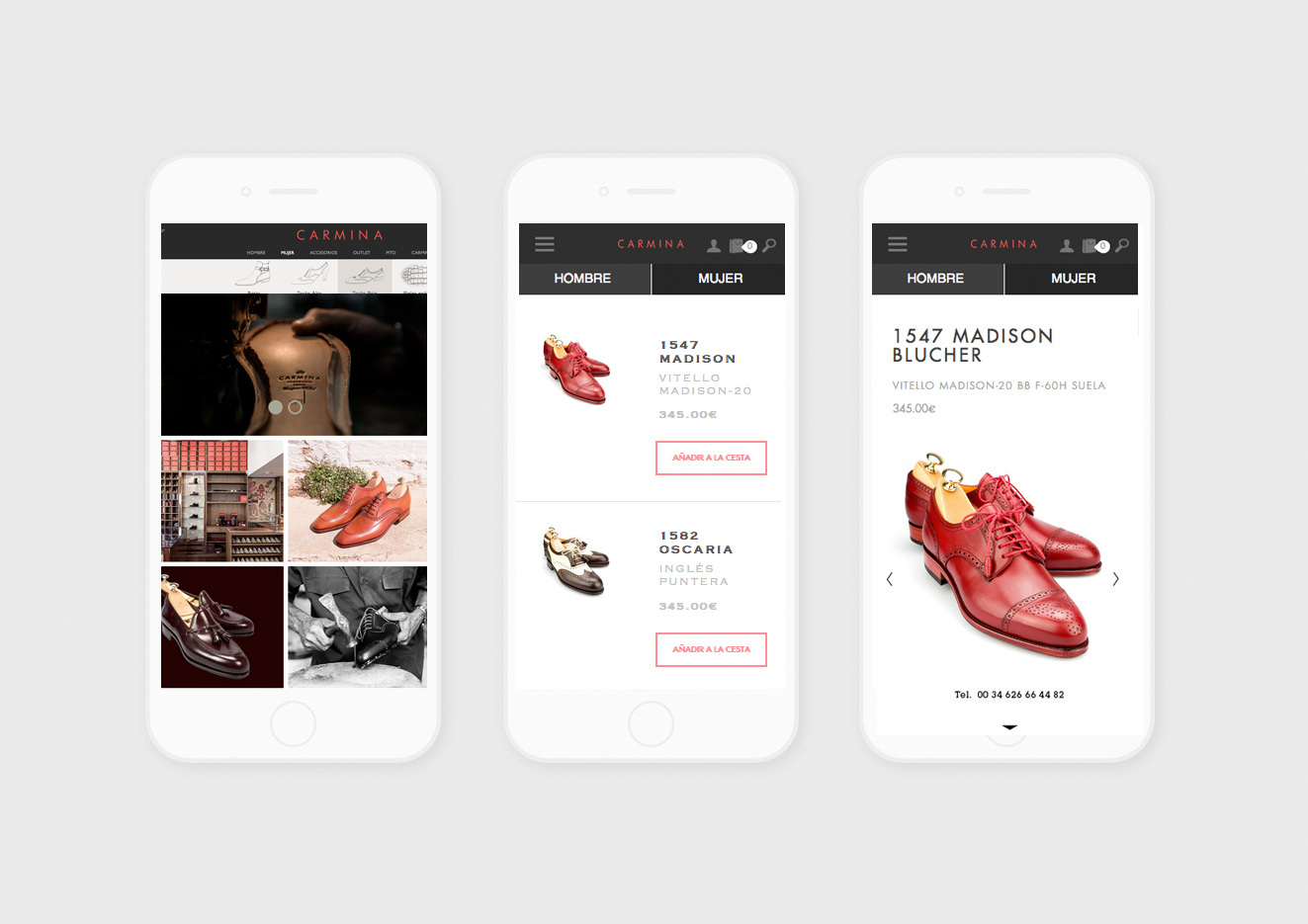 Carmina Shoe Maker Website. - Happy Graphic Designer