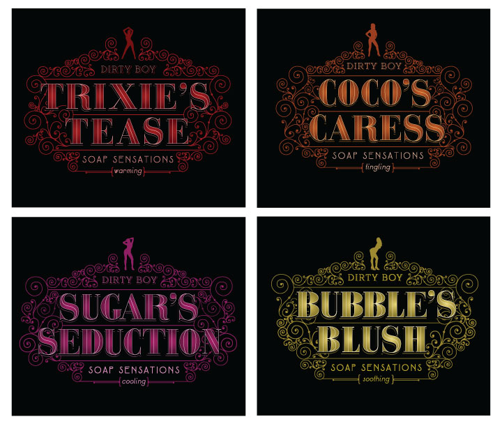 dirty boy soap sensations Sonya Houston Design