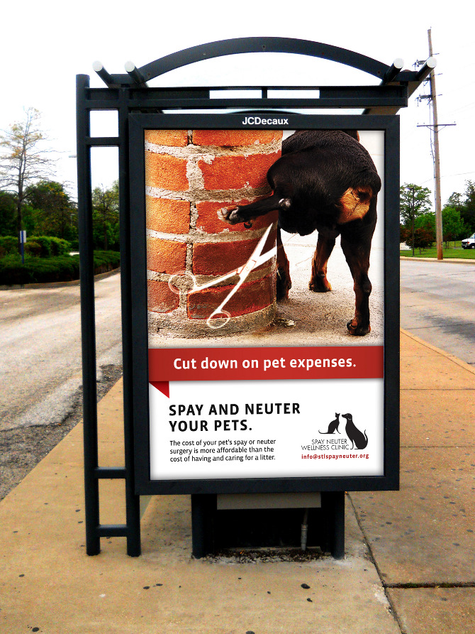 Saint Louis Metropolitan Spay Neuter Clinic Advertising Campaign E.M