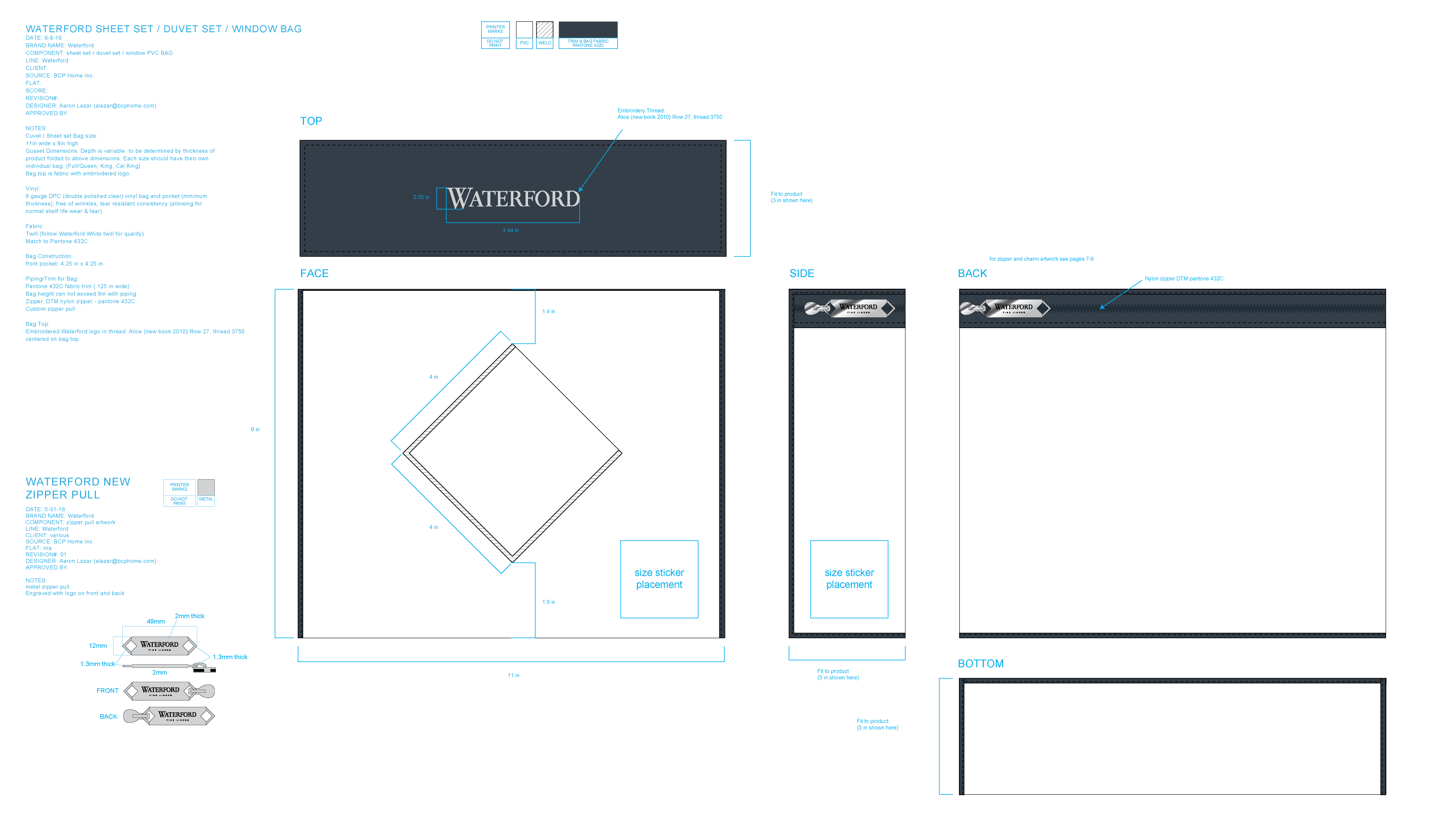 Waterford Bedding redesign aaronclazar