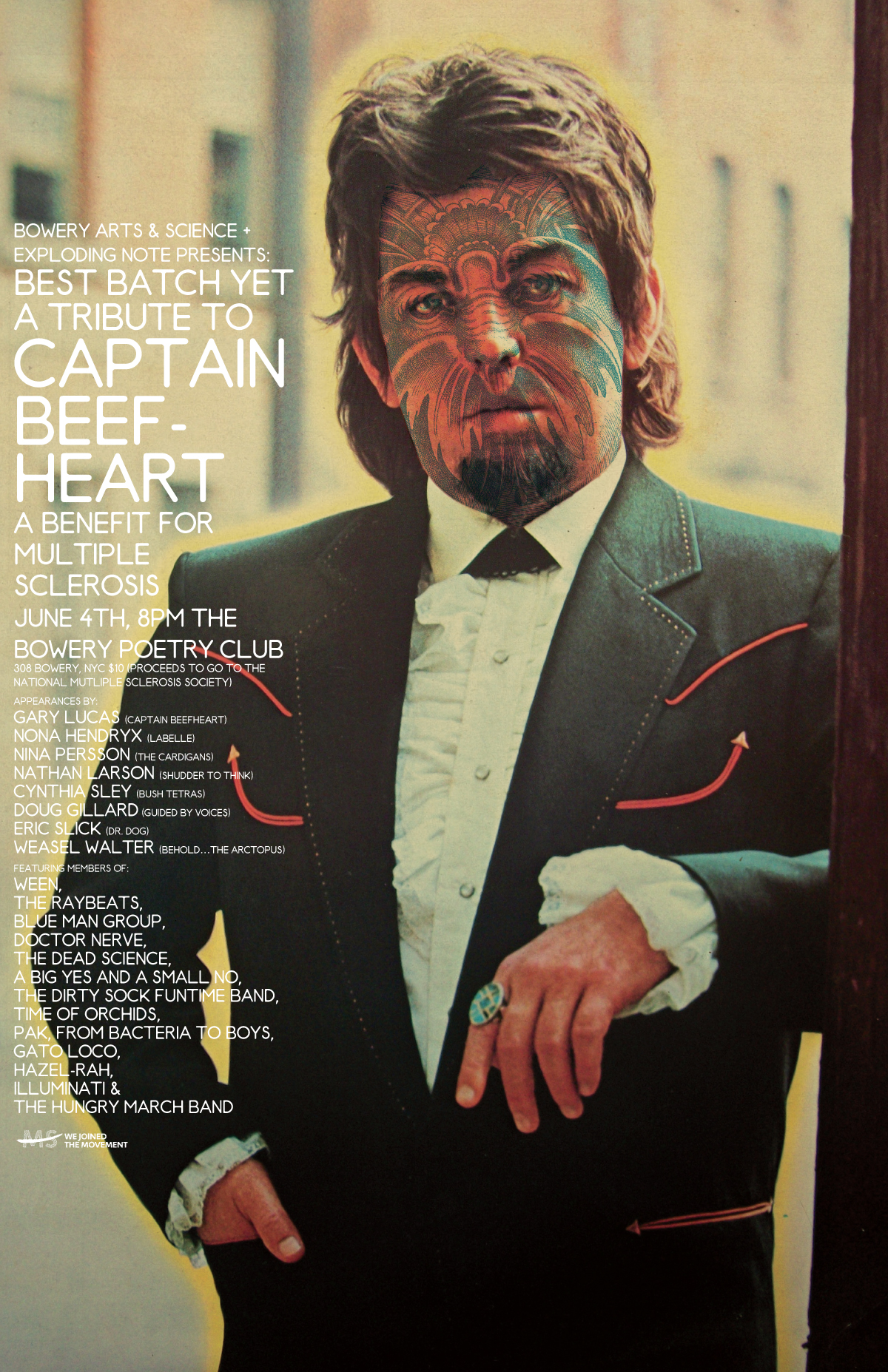 Captain Beefheart benefit poster aaronclazar