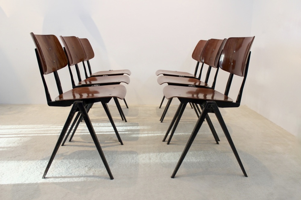 Galvanitas chair S22 brown&black Galvanitas S22 Round Frame - Etsy