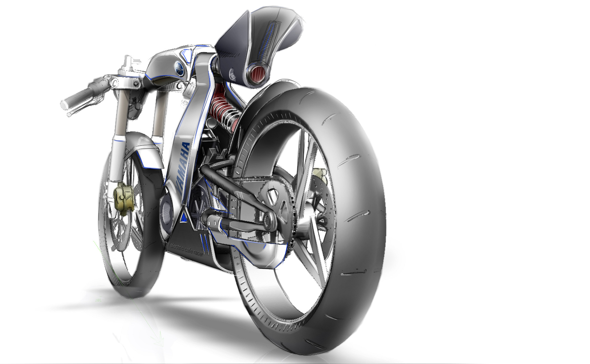 Yamaha 'Open Source' Electric Motorcycle Chan Sik Park Design