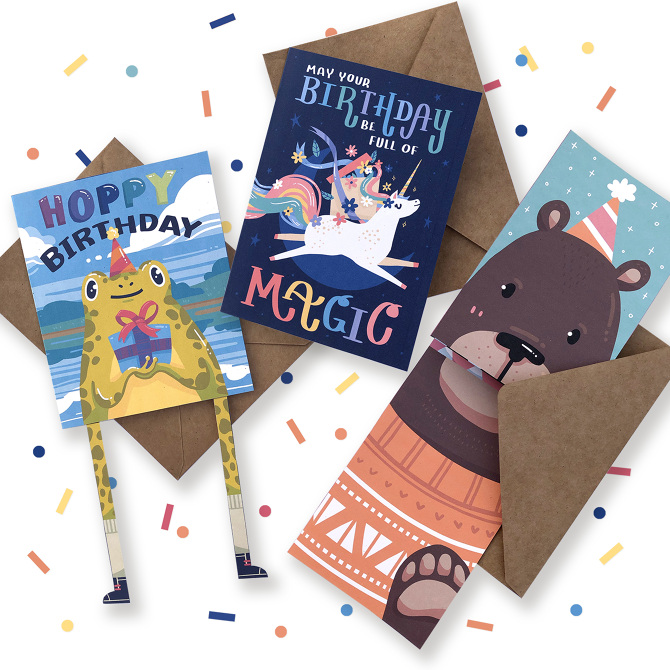 Surface Design Card Collection Surface Design - Kelsey King Illustration