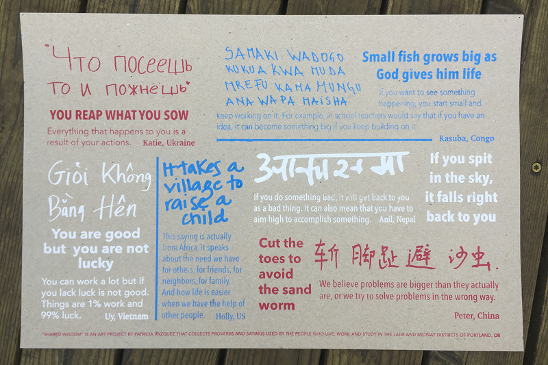 Shared Wisdom - creative inquiries