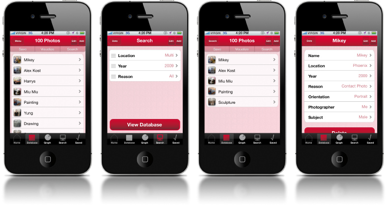 Data View(Mobile App) - Adam Lowe Design