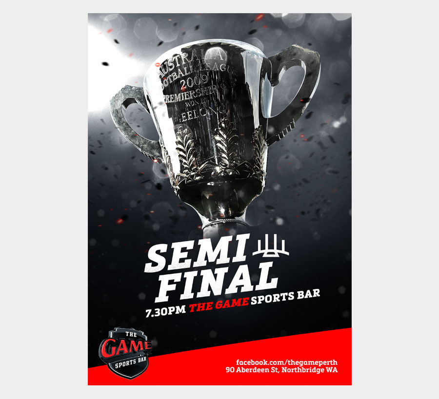 The Game Sports Bar Brand Chris Haines Graphic Design