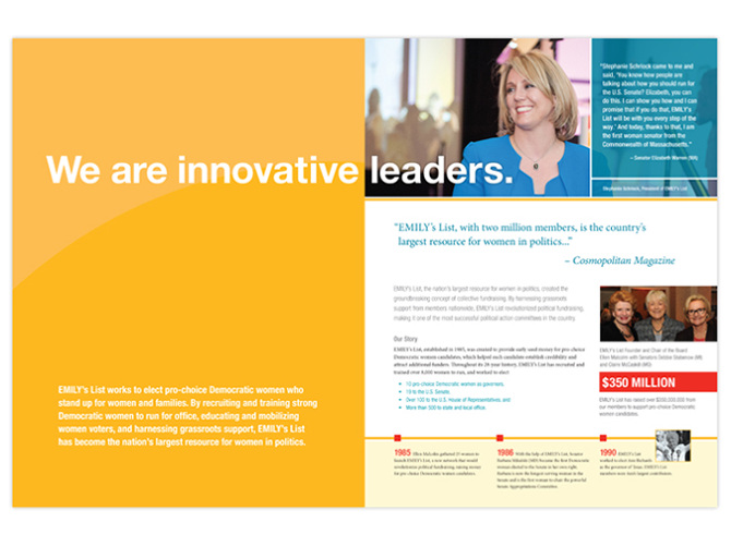 EMILY's List Donor Brochures Ashley May