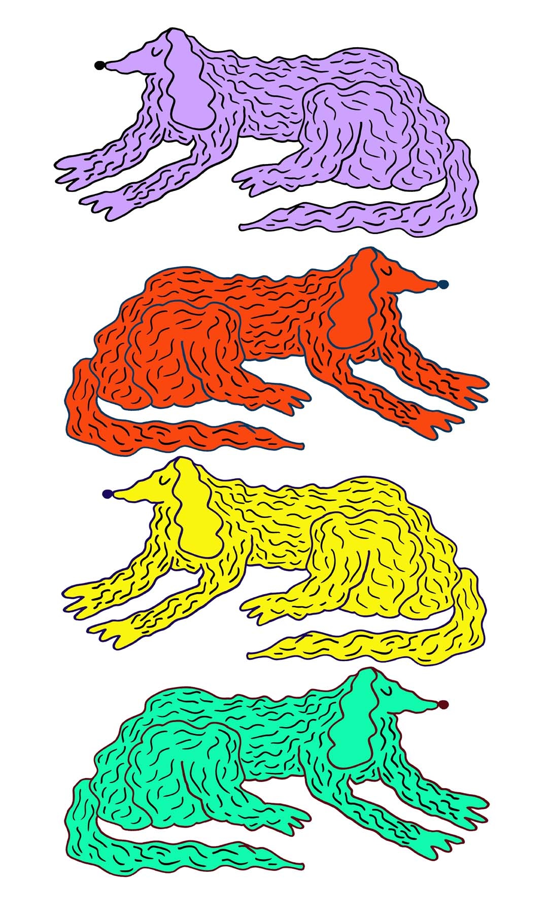 dog pattern design Ashley Percival Illustration