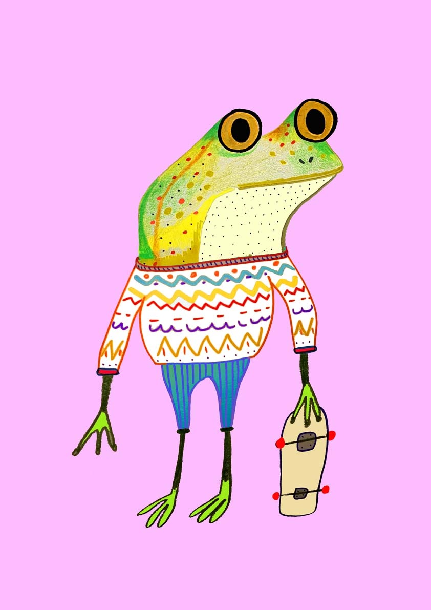 Magnificent frog decor for baby room Nursery Decor Ashley Percival Illustration