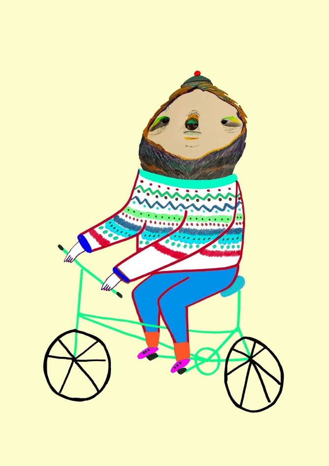 Sloth Illustrations - Ashley Percival Illustration