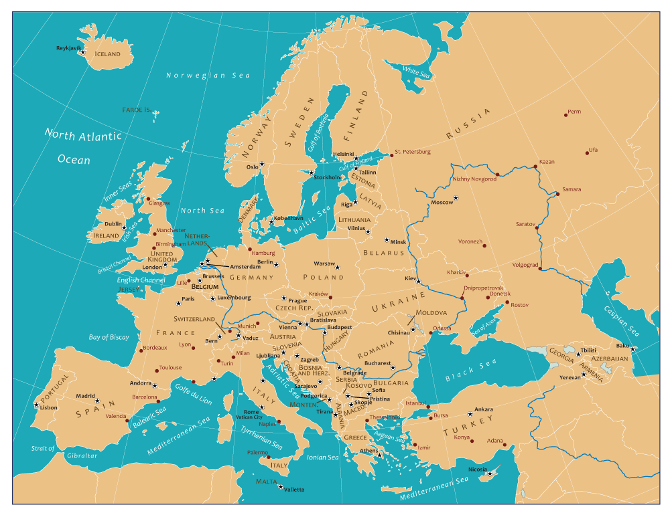 Europe Mapsphere Max Cartography