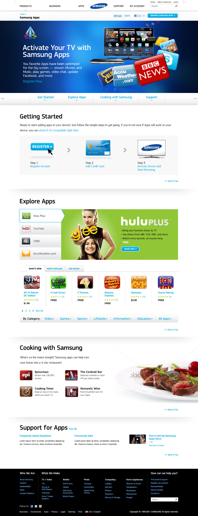 Samsung apps homepage henneyahn