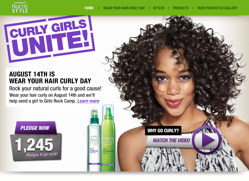 Garnier 'Wear Your Hair Curly Day' Campaign Henneyahn