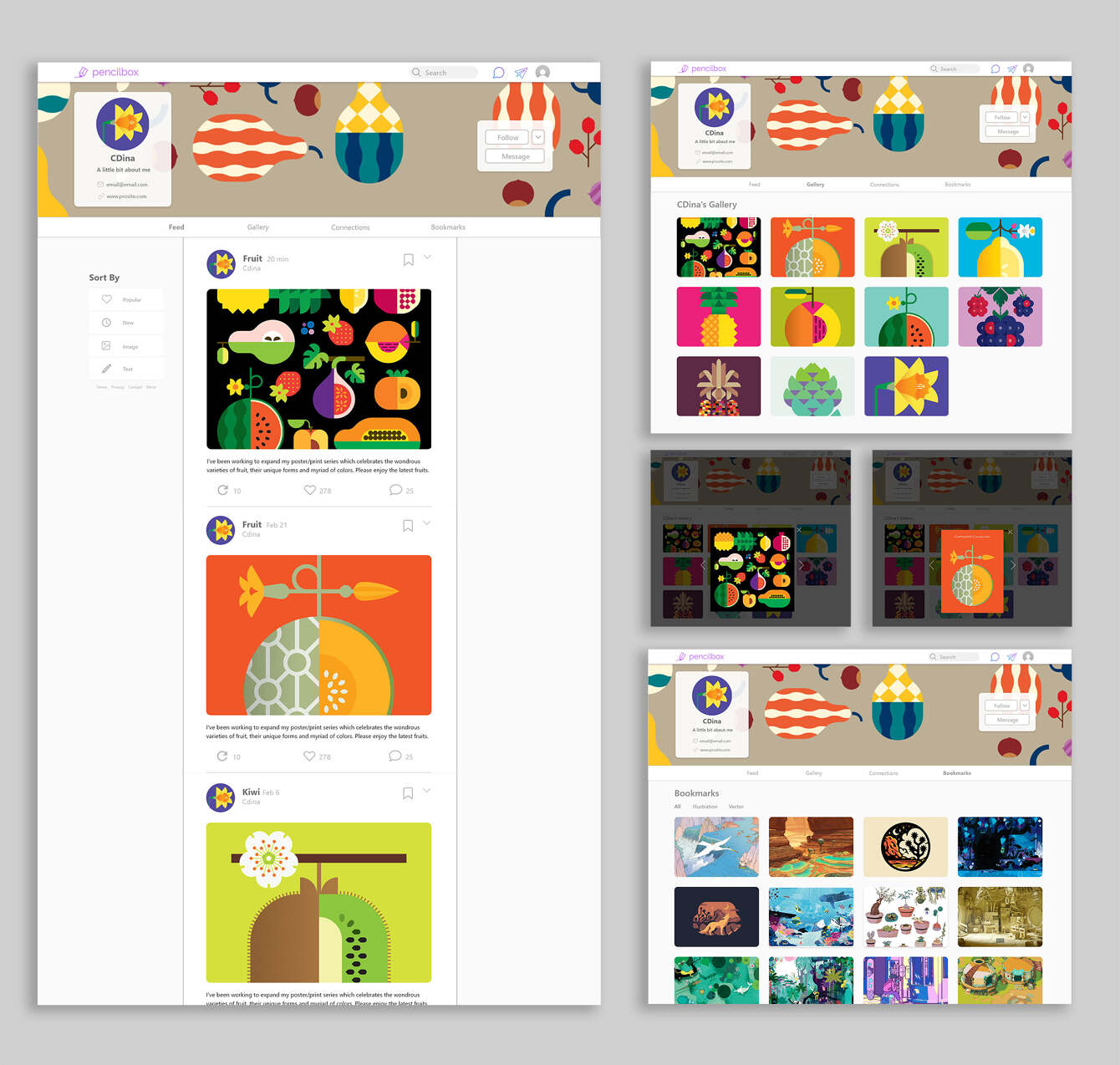 PencilBox - UI/UX Design