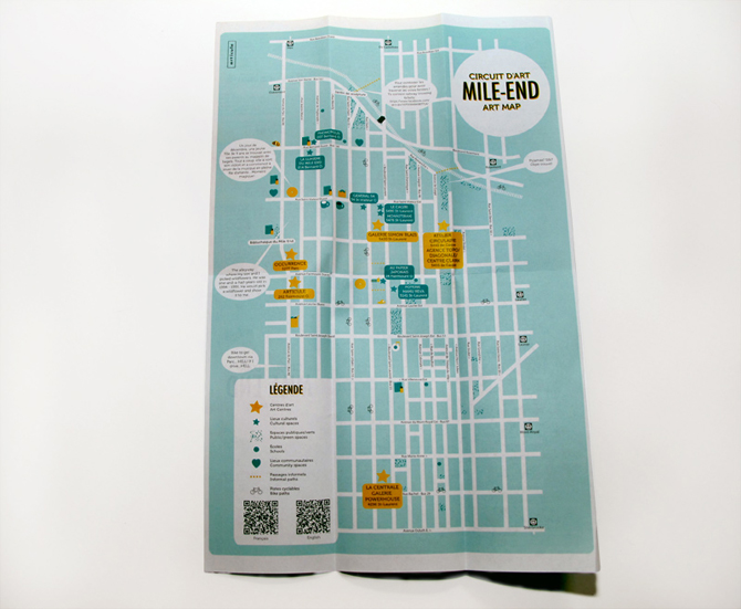 Mile End Montreal Map Mile End Art Map - Melanie Lambrick