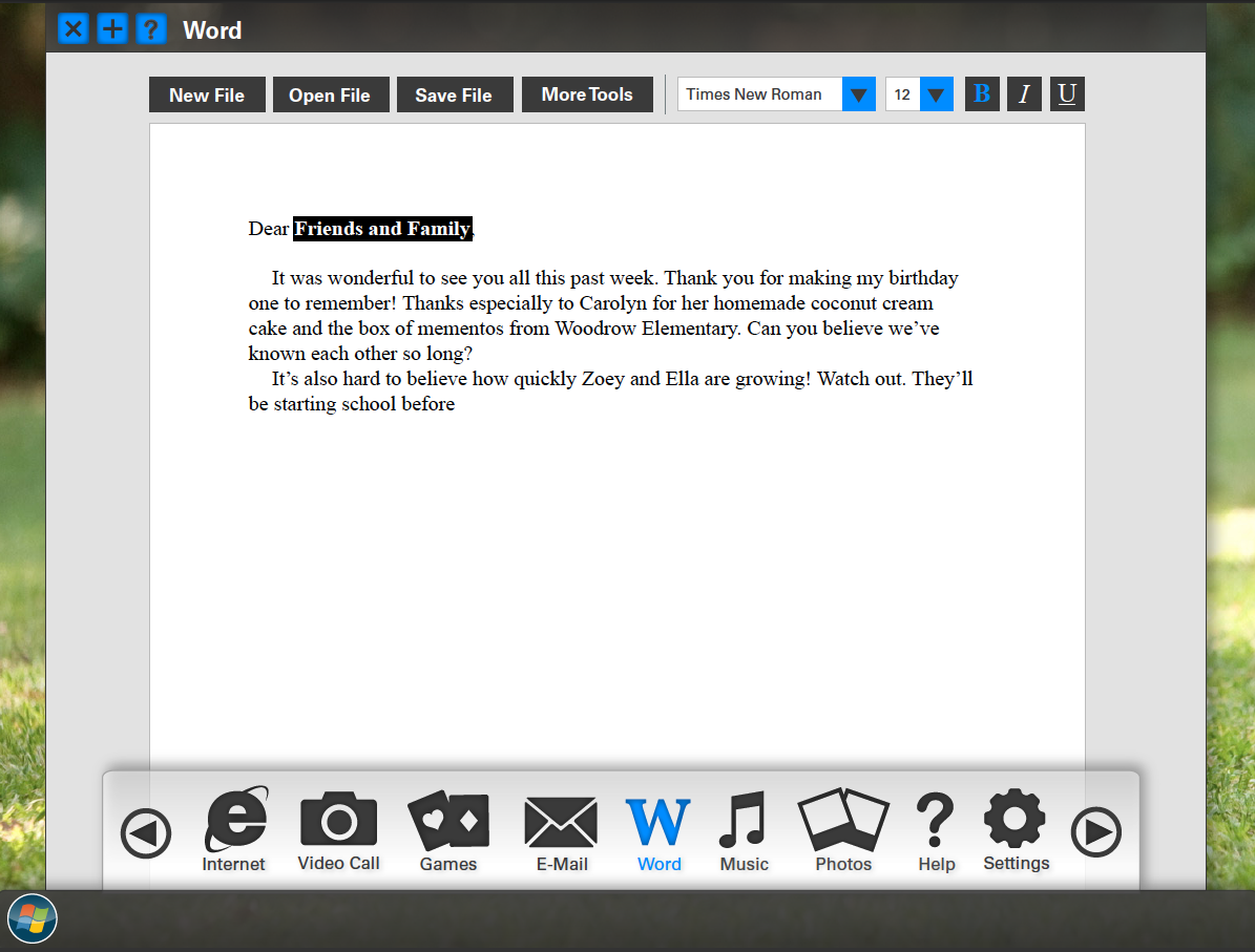Designing for the Computer Illiterate Ciara Wilkison