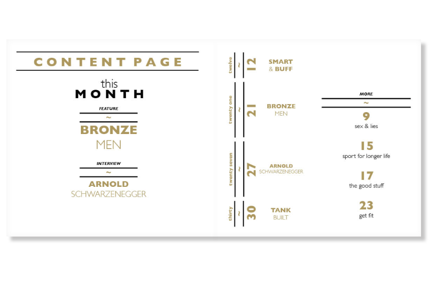 Men's Health Magazine design marc