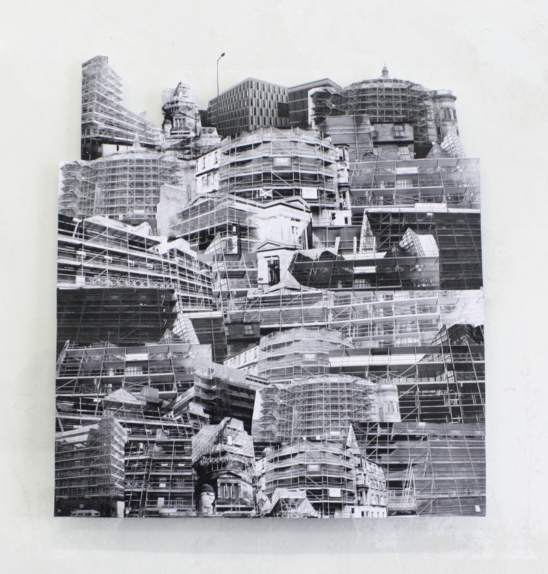Collage Papier Sur Verre