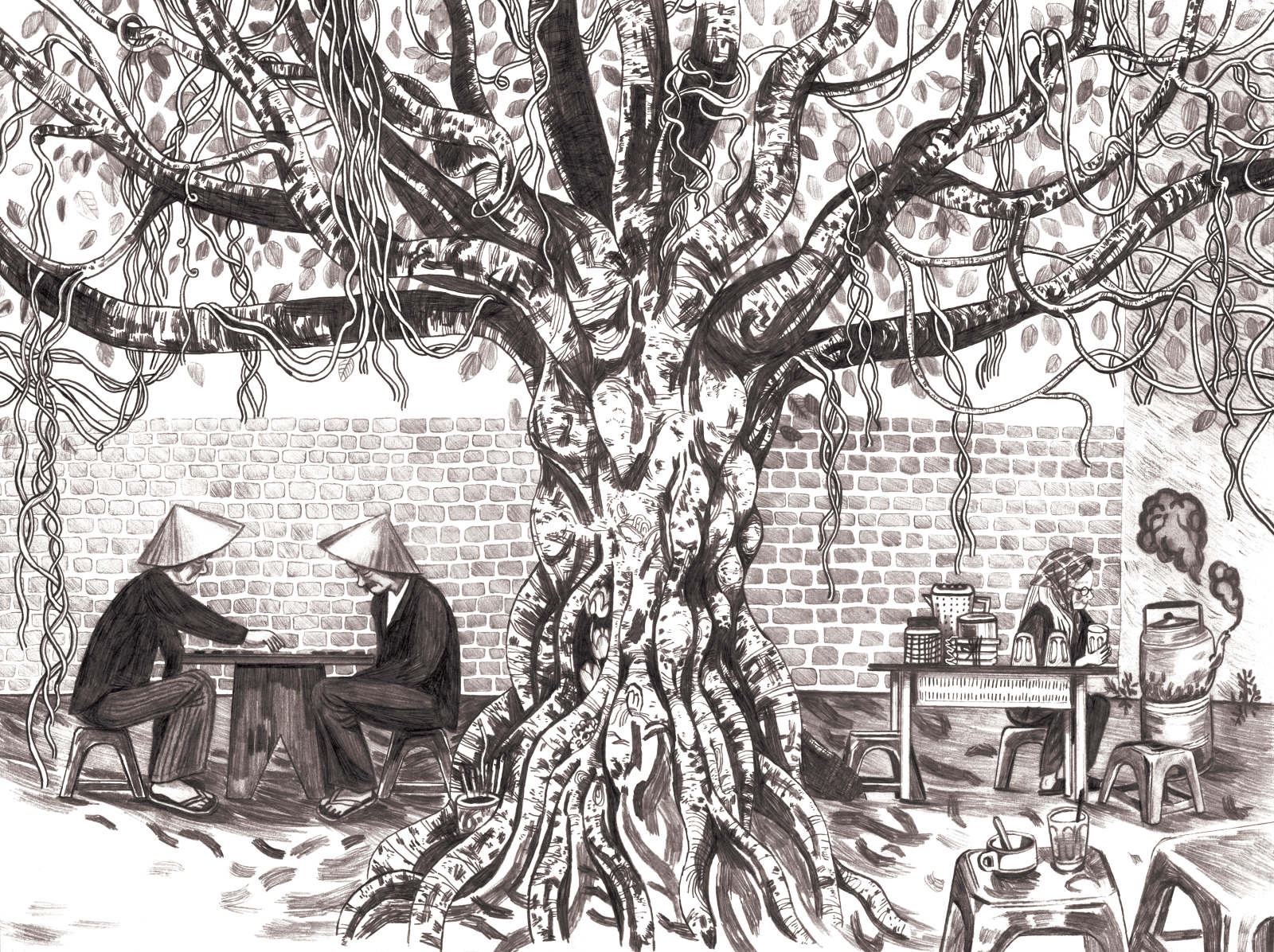 Narrative Illustration, The Tree of Lost Souls - Hannah Pos Illustration