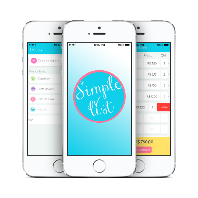 Simple List Mobile App Design c.sion // graphic design