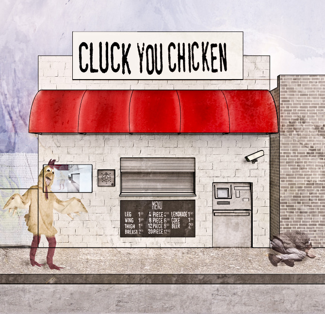 Cluck You Chicken Alexander Dykes Architecture